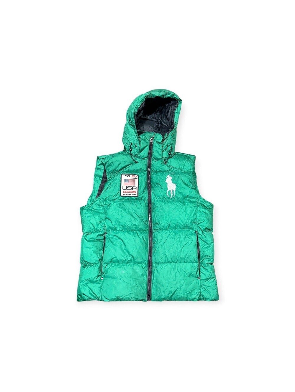 Polo Ralph Lauren PRL67 USA Downhill Alpine Ski Down Puffer Vest Size M Men’s